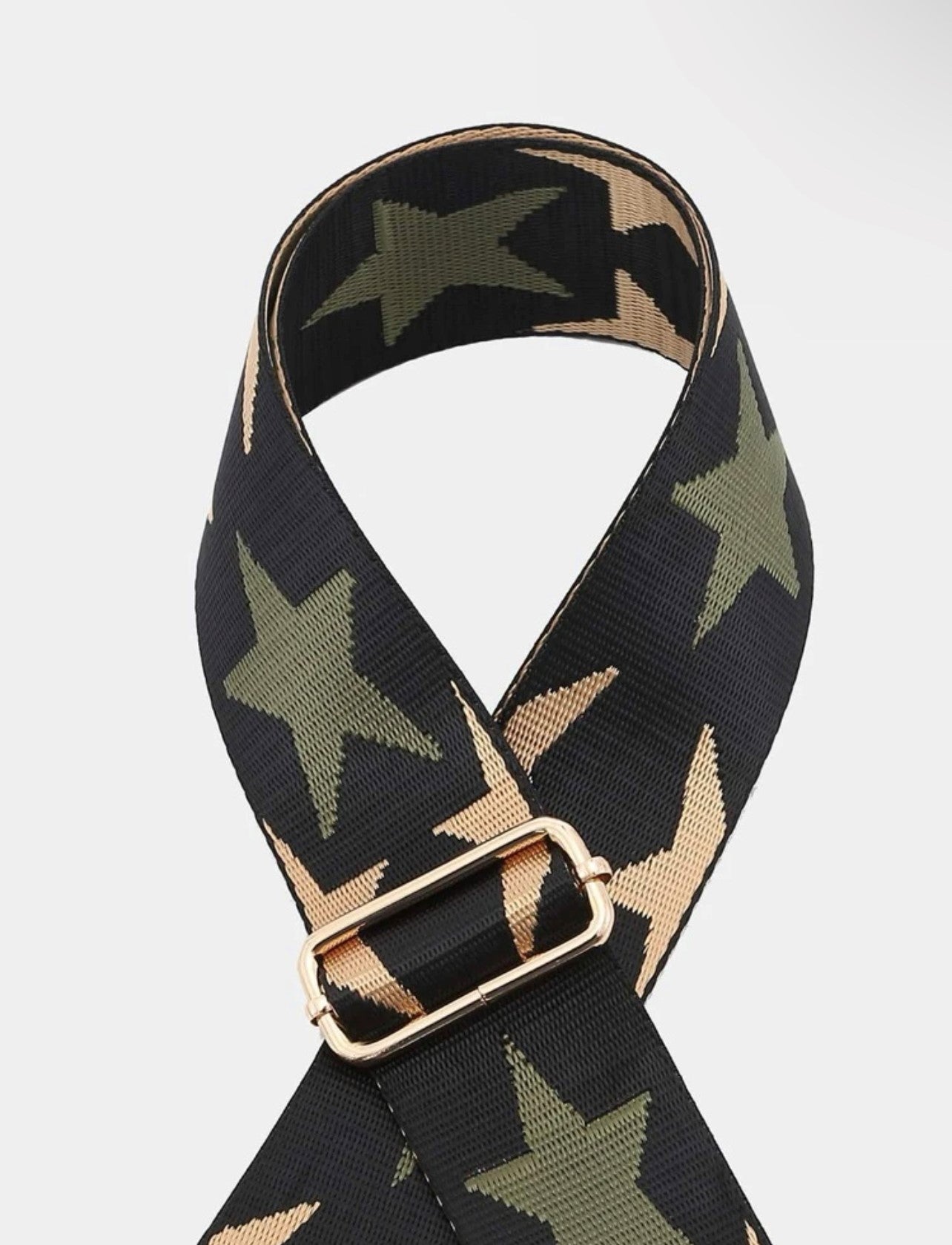 Green and Gold Star Bag Strap